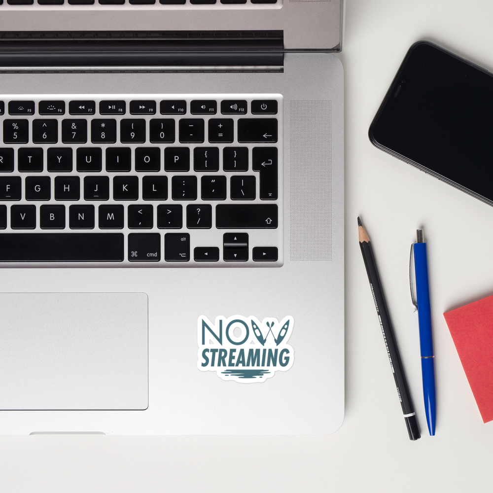 Now Streaming Logo Stickers